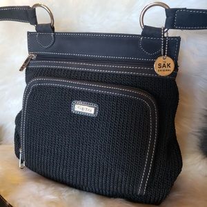 The Sak Leather & Knit Crossbody